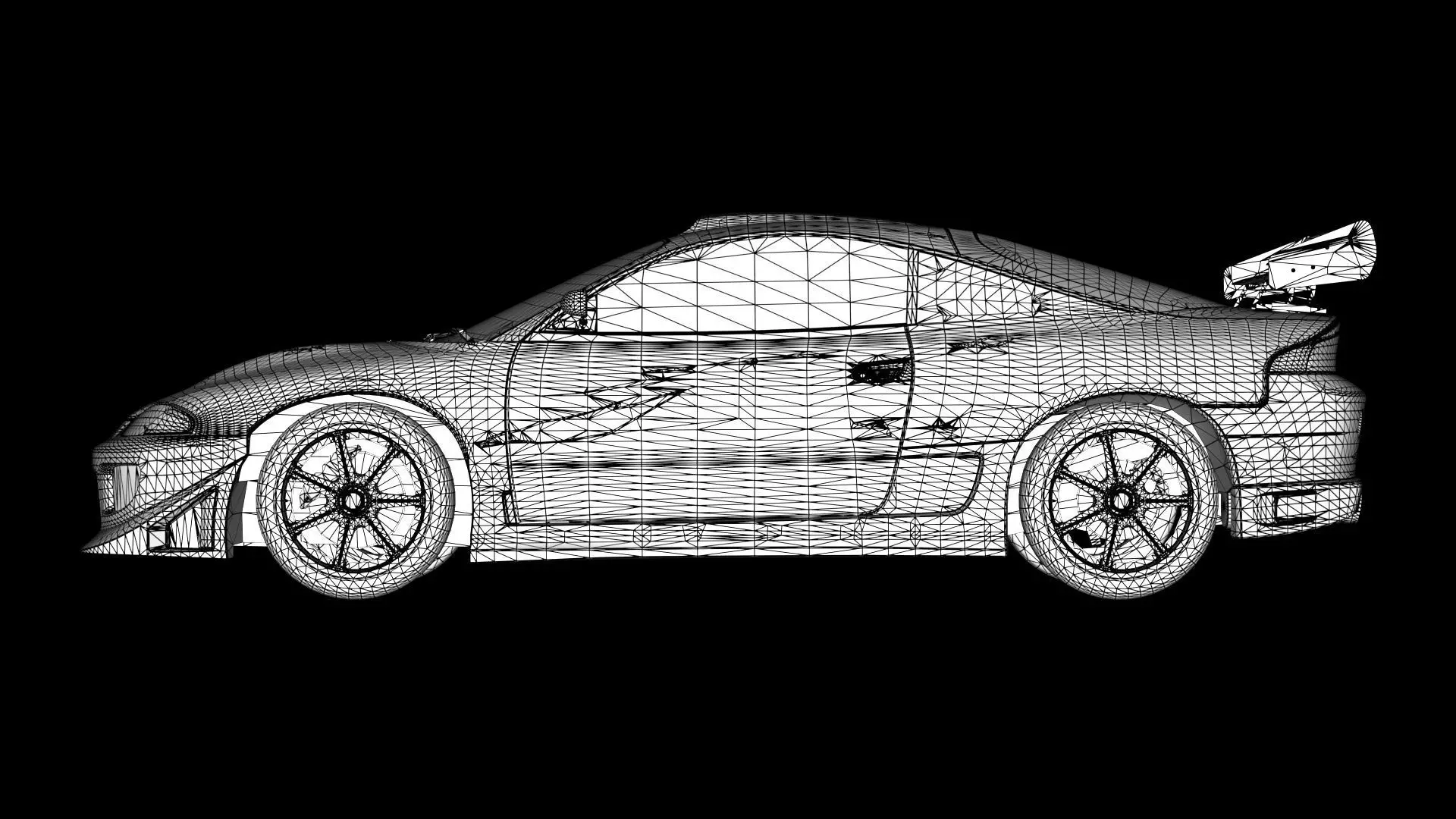 The Fast and The Furious Mitsubishi Eclipse 1995 Low-poly 3D model_18