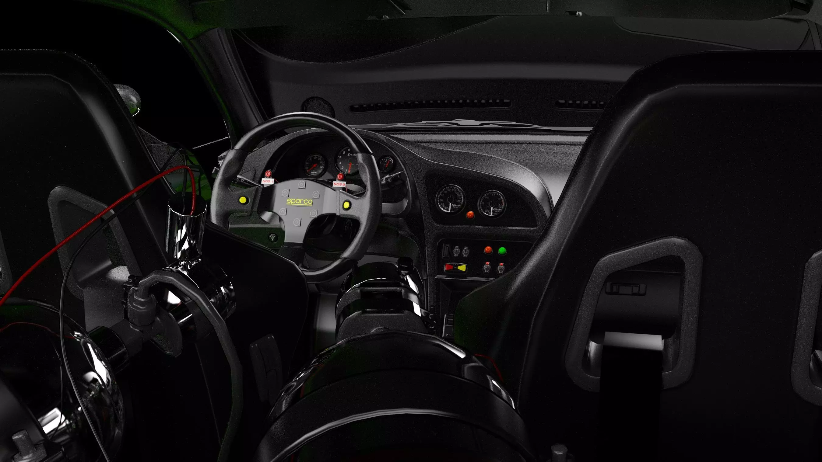 The Fast and The Furious Mitsubishi Eclipse 1995 Low-poly 3D model_11