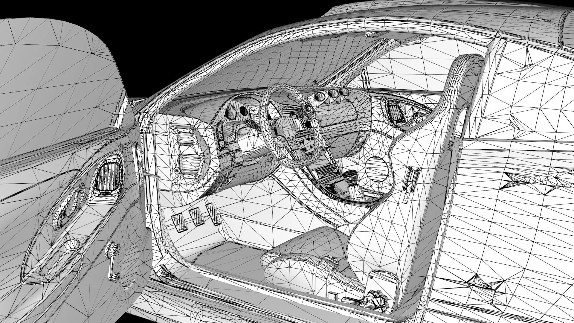 The Fast and The Furious Mitsubishi Eclipse 1995 Low-poly 3D model_21