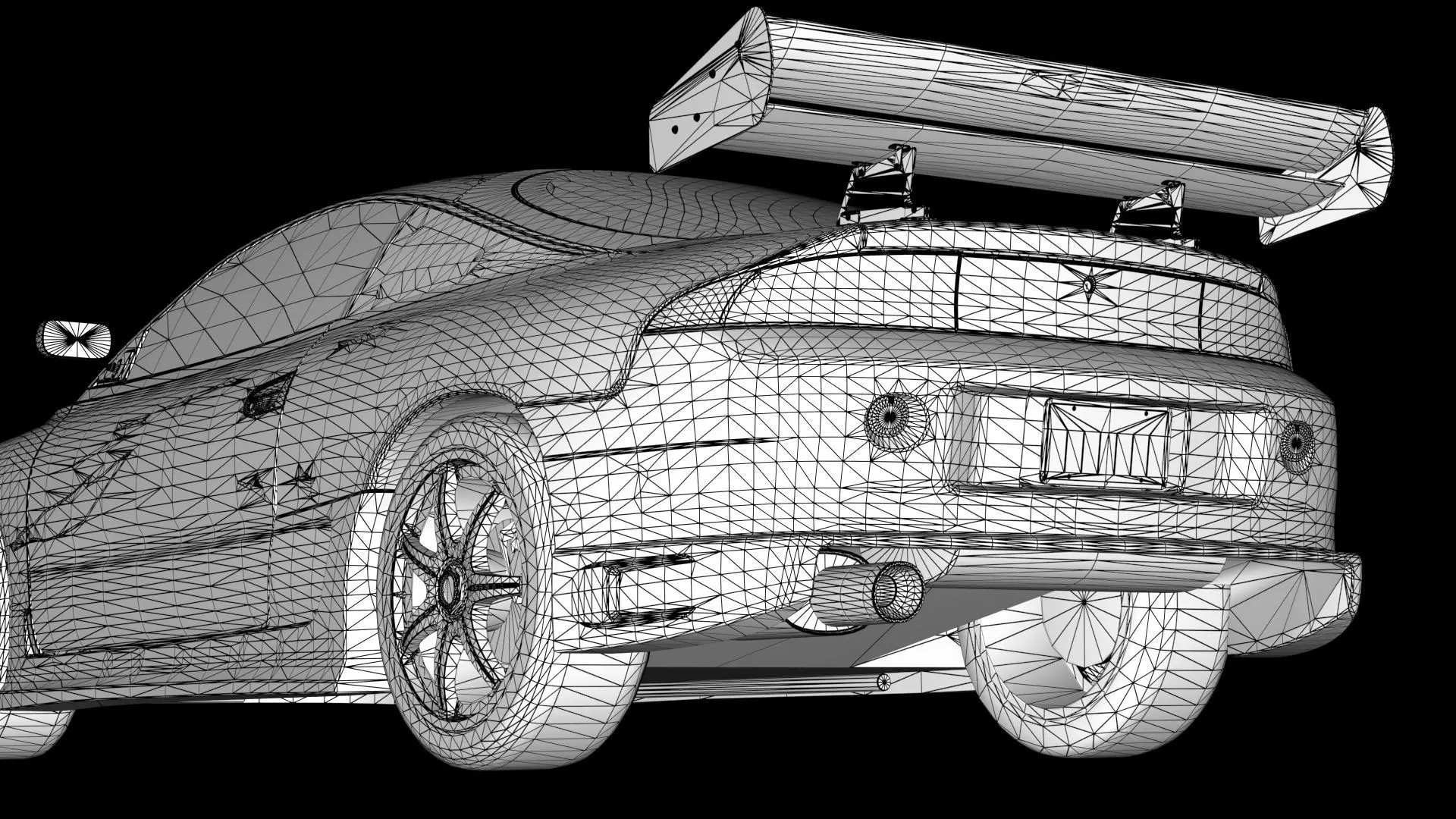 The Fast and The Furious Mitsubishi Eclipse 1995 Low-poly 3D model_14