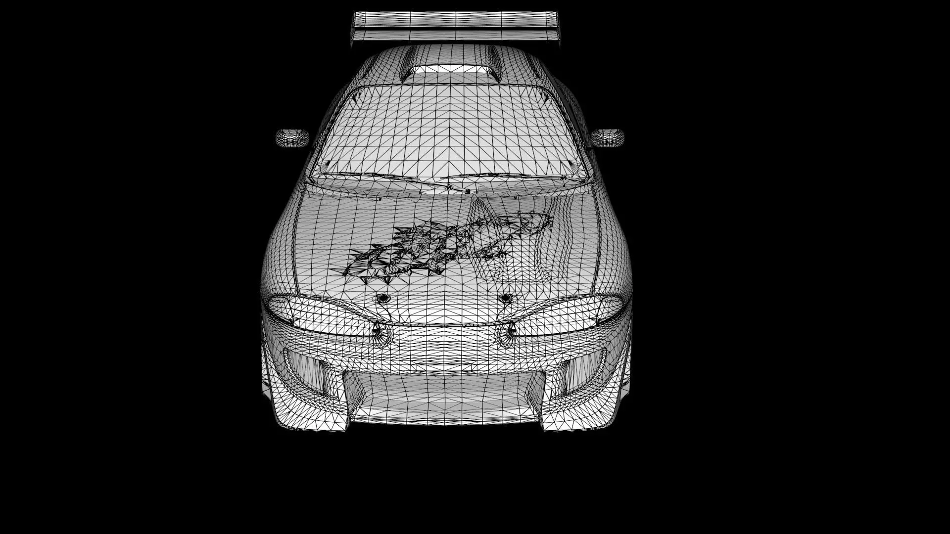 The Fast and The Furious Mitsubishi Eclipse 1995 Low-poly 3D model_19