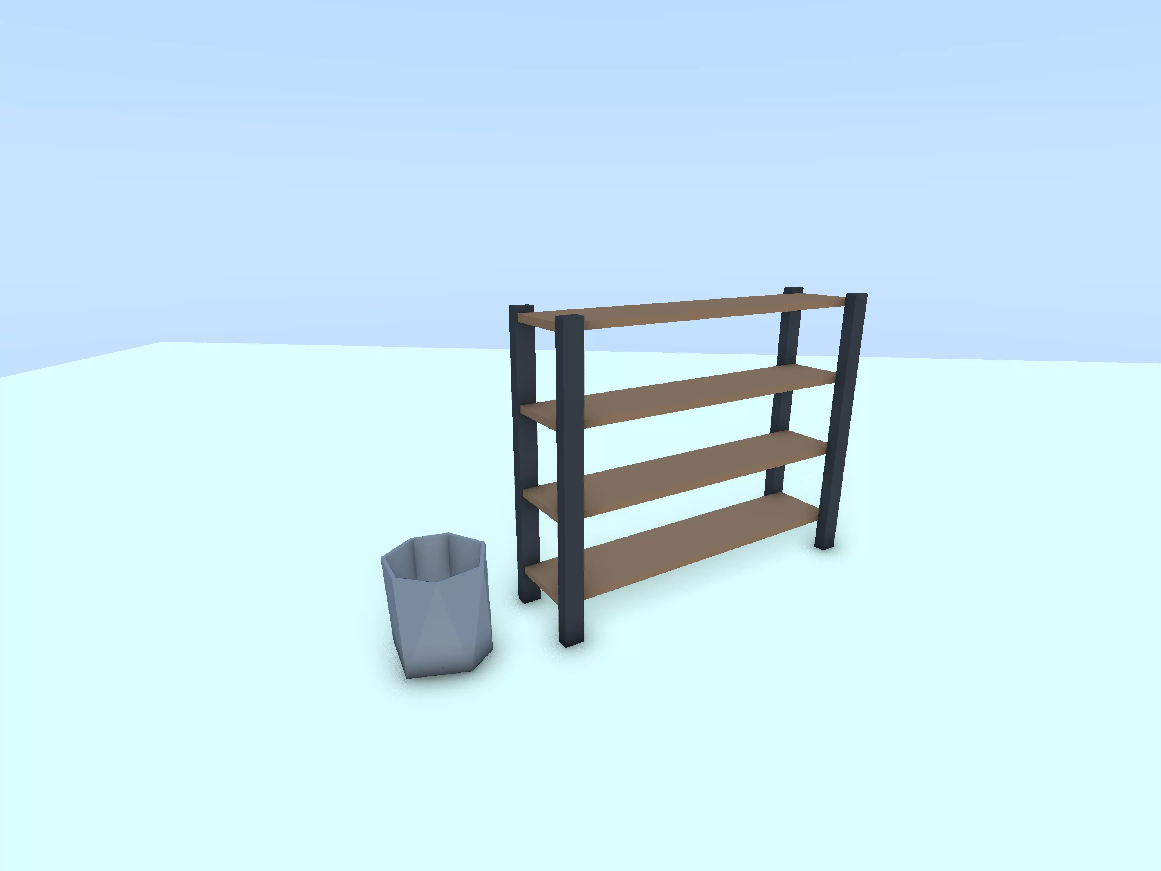 low poly  furniture  pack interior Low-poly 3D model_7