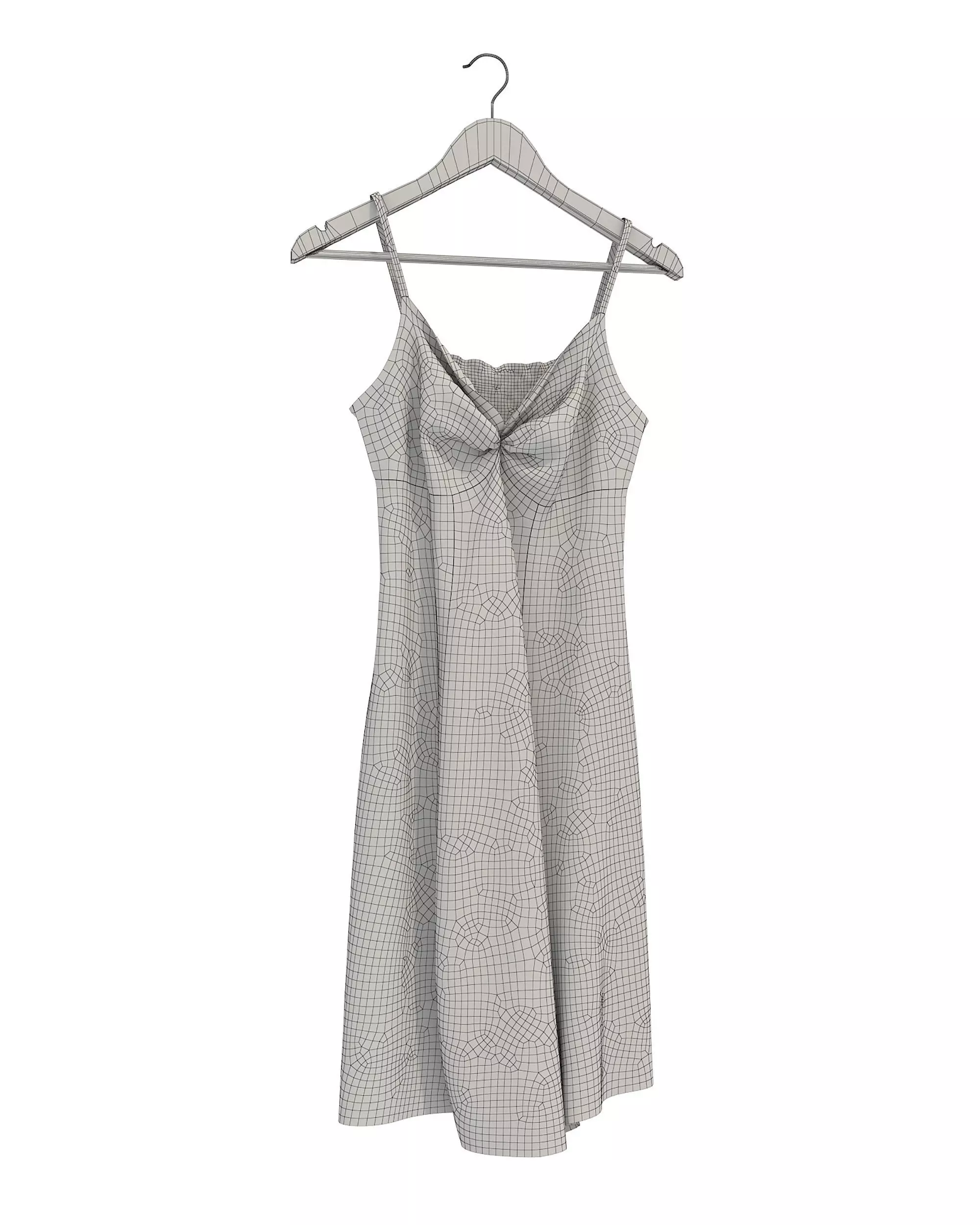 Dress on Hanger 7 3D model_15