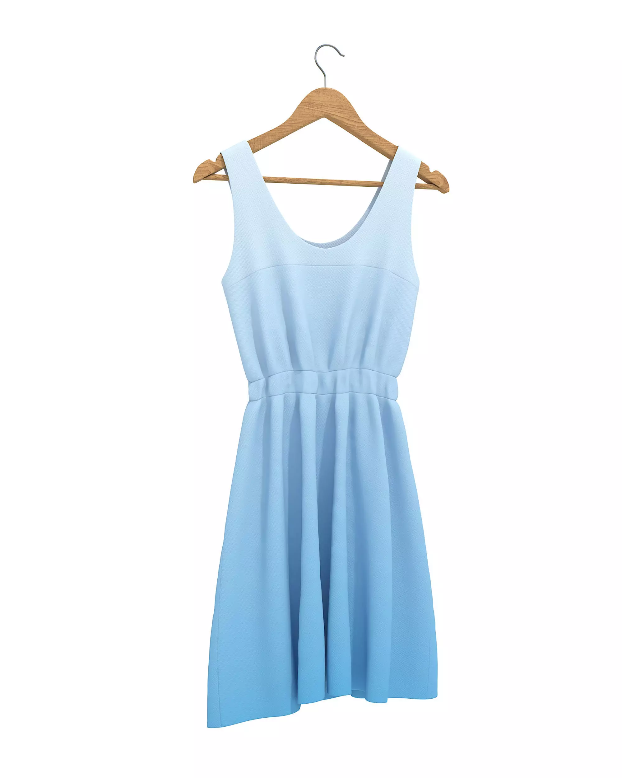 Dress on Hanger 7 3D model_5