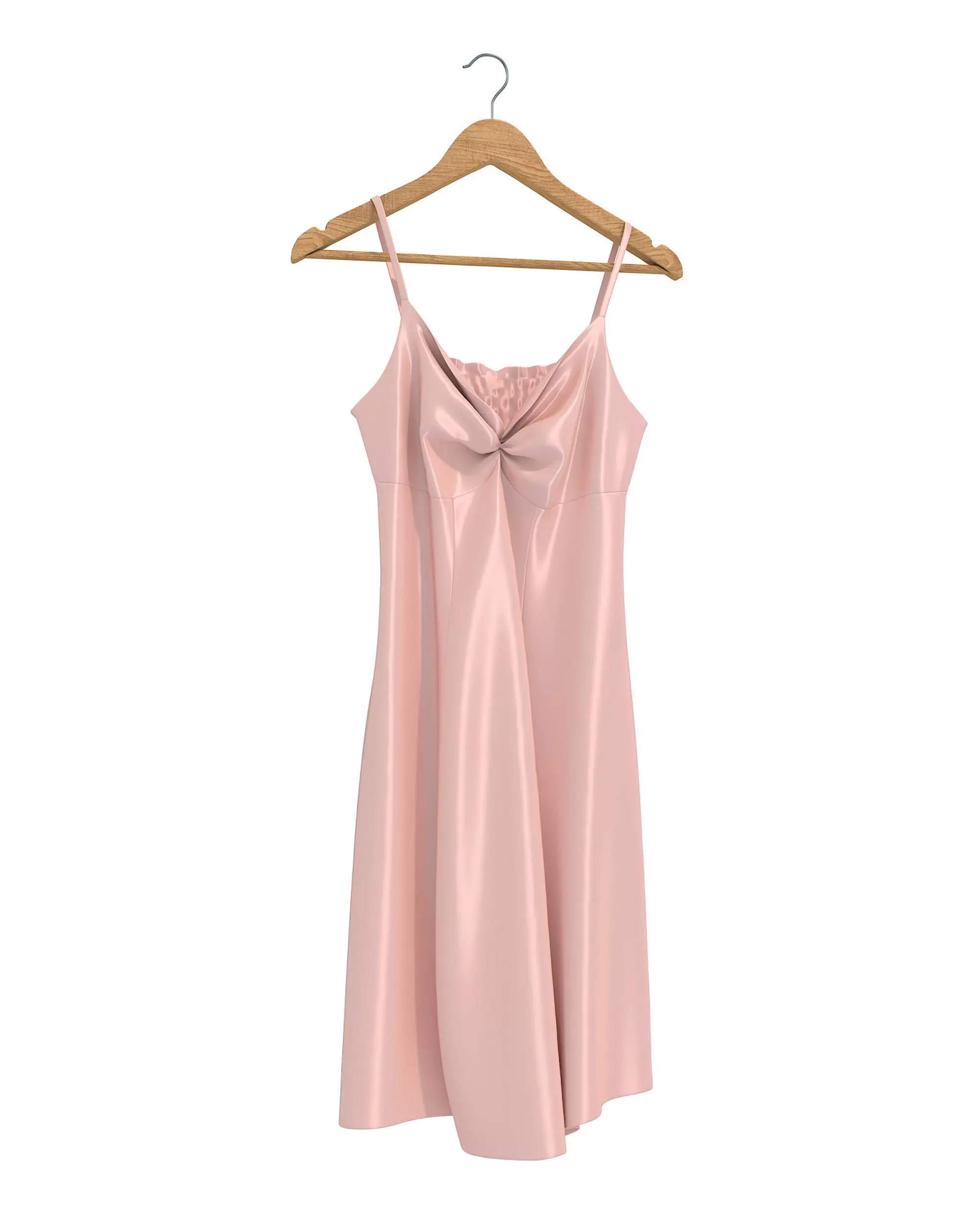 Dress on Hanger 7 3D model_1