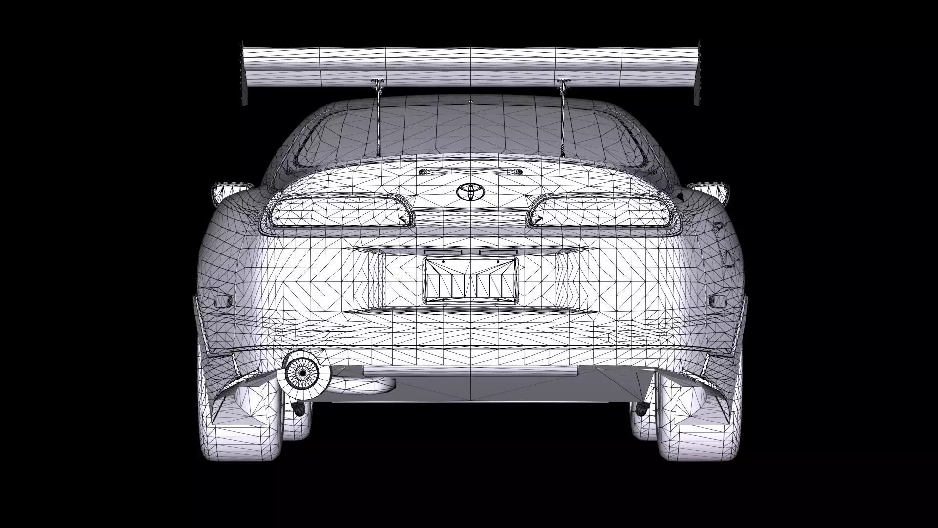 The Fast and The Furious Toyota Supra 1994 Mk4 Low-poly 3D model_18