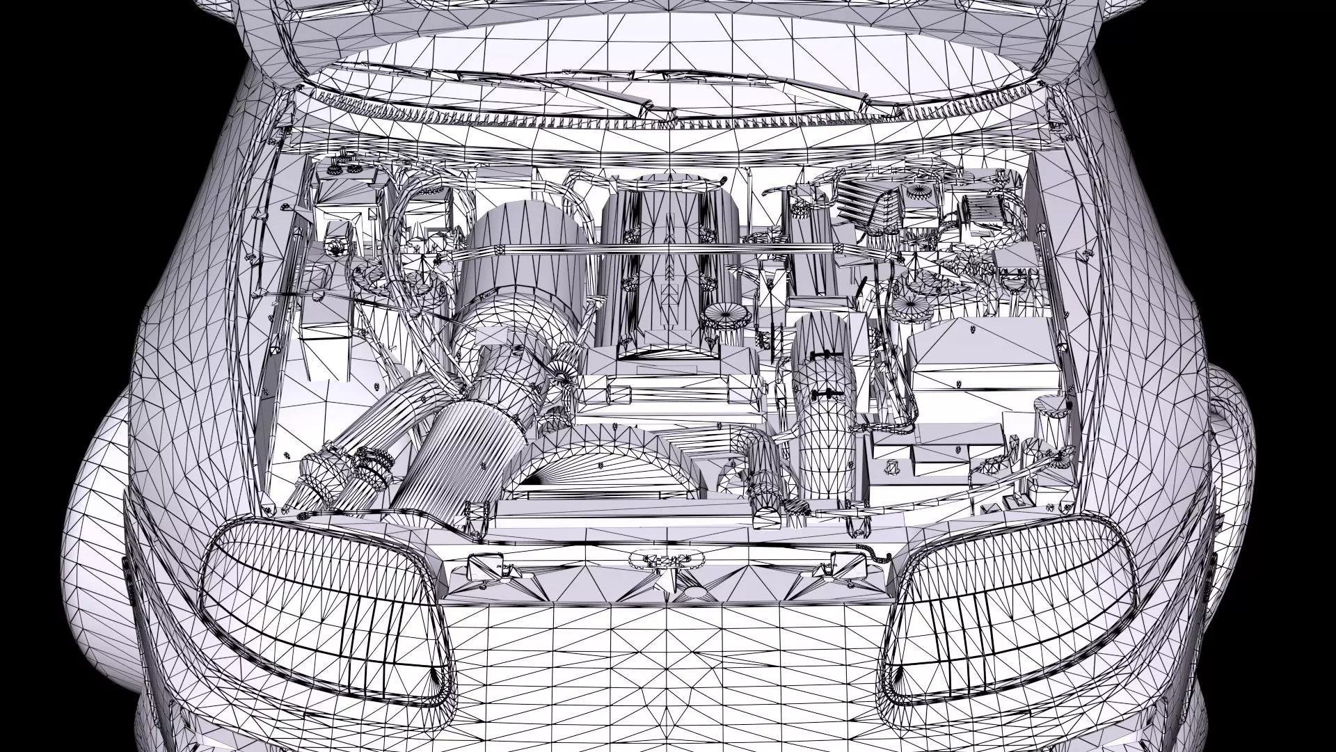 The Fast and The Furious Toyota Supra 1994 Mk4 Low-poly 3D model_21