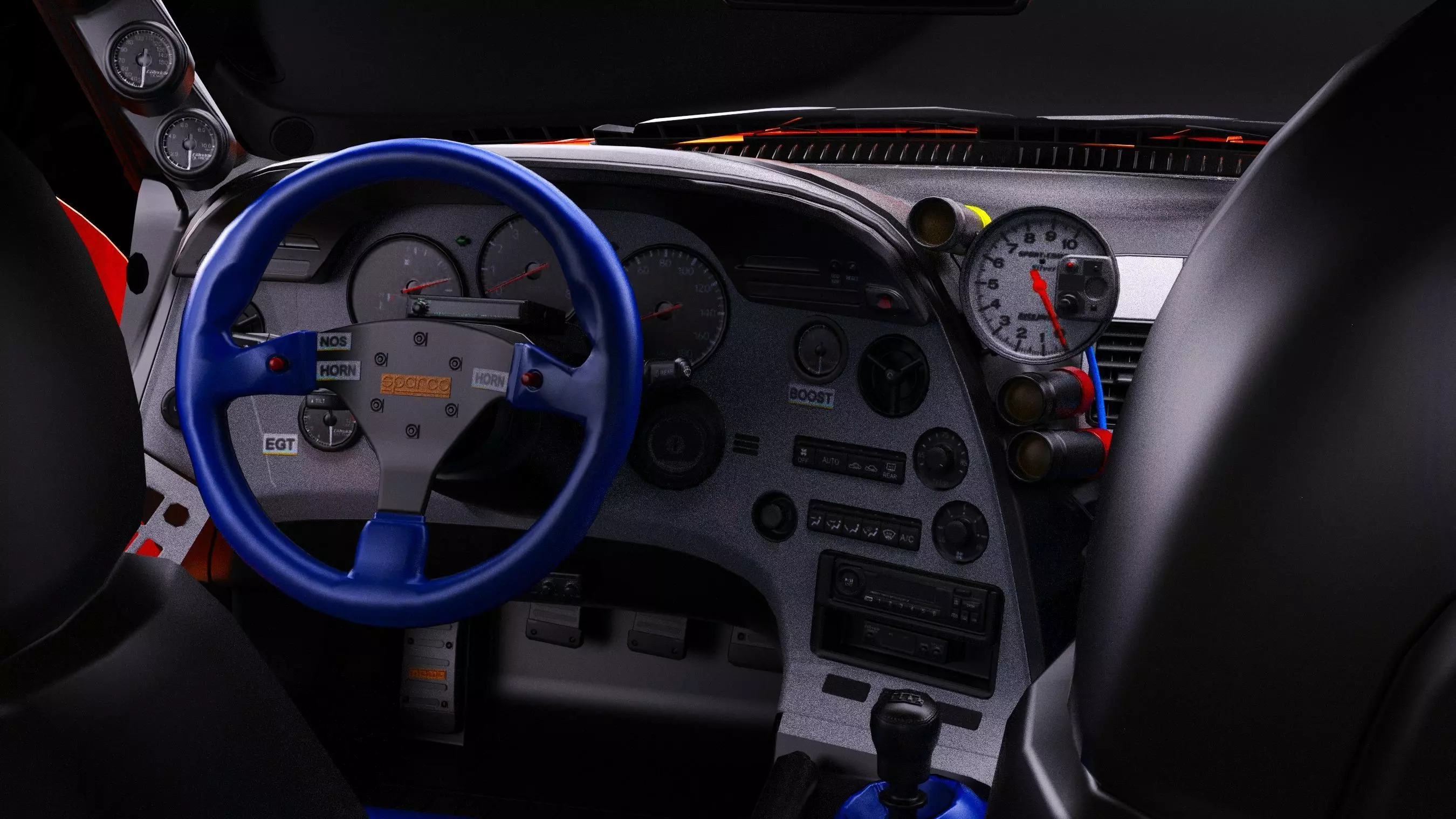 The Fast and The Furious Toyota Supra 1994 Mk4 Low-poly 3D model_11