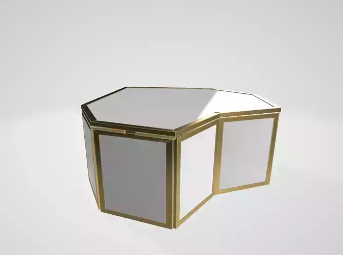 A Flip Love Geometric Crystal Jewelry Box