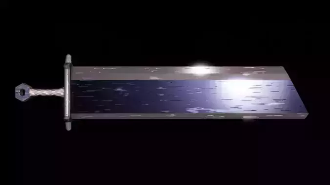 Stylized Greatsword Game Ready Sword