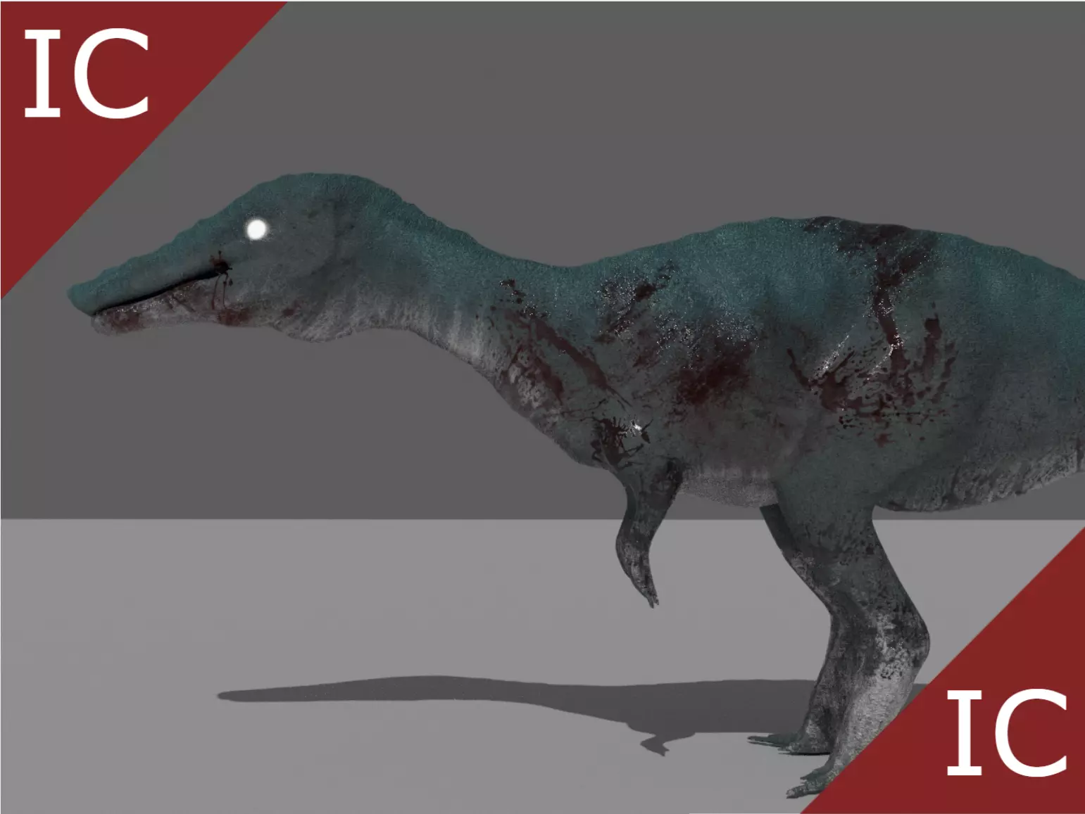 Baryonyx Dinosaur Monster Animal Low-poly 3D model