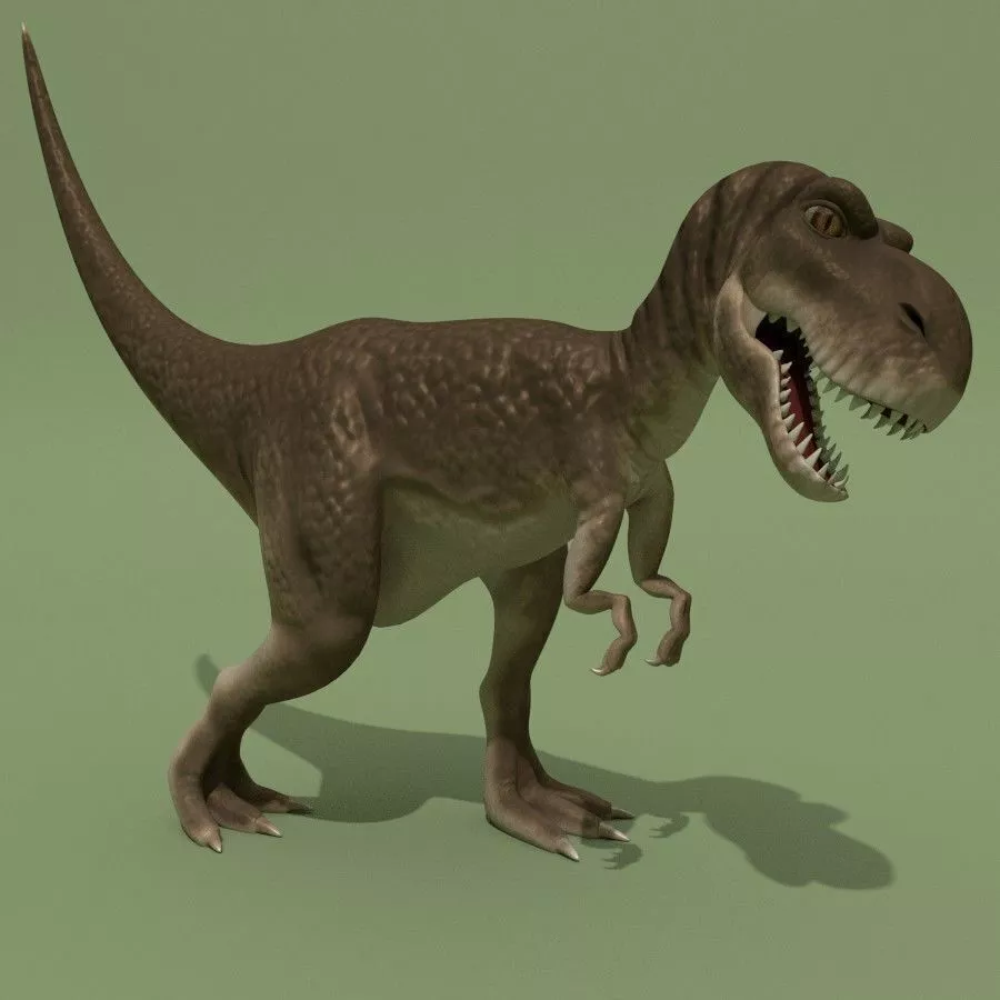 Tyrannosaur Rigged Low-poly 3D model