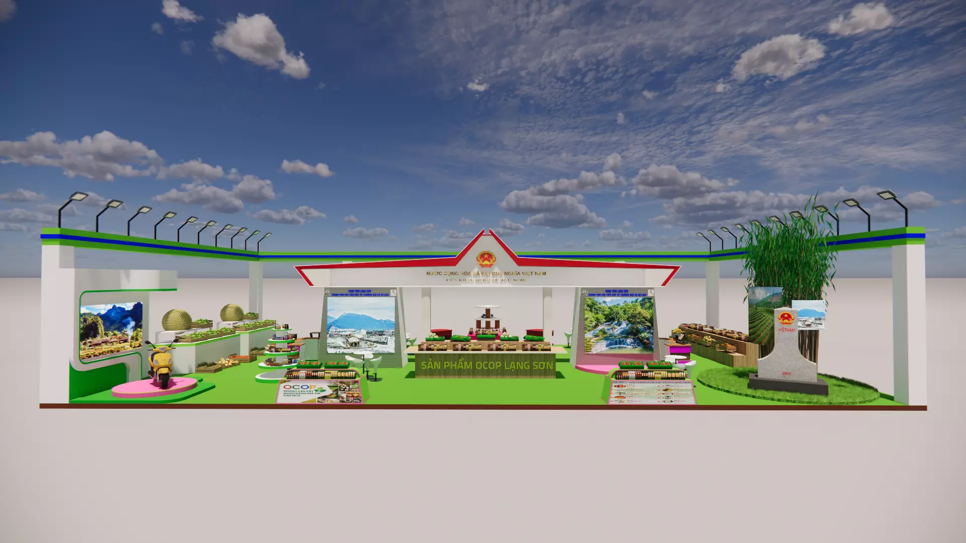 Product Expo Stage Design 3D Model 3D model_0