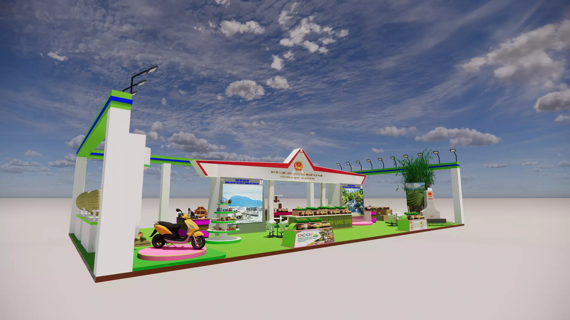 Product Expo Stage Design 3D Model 3D model_1