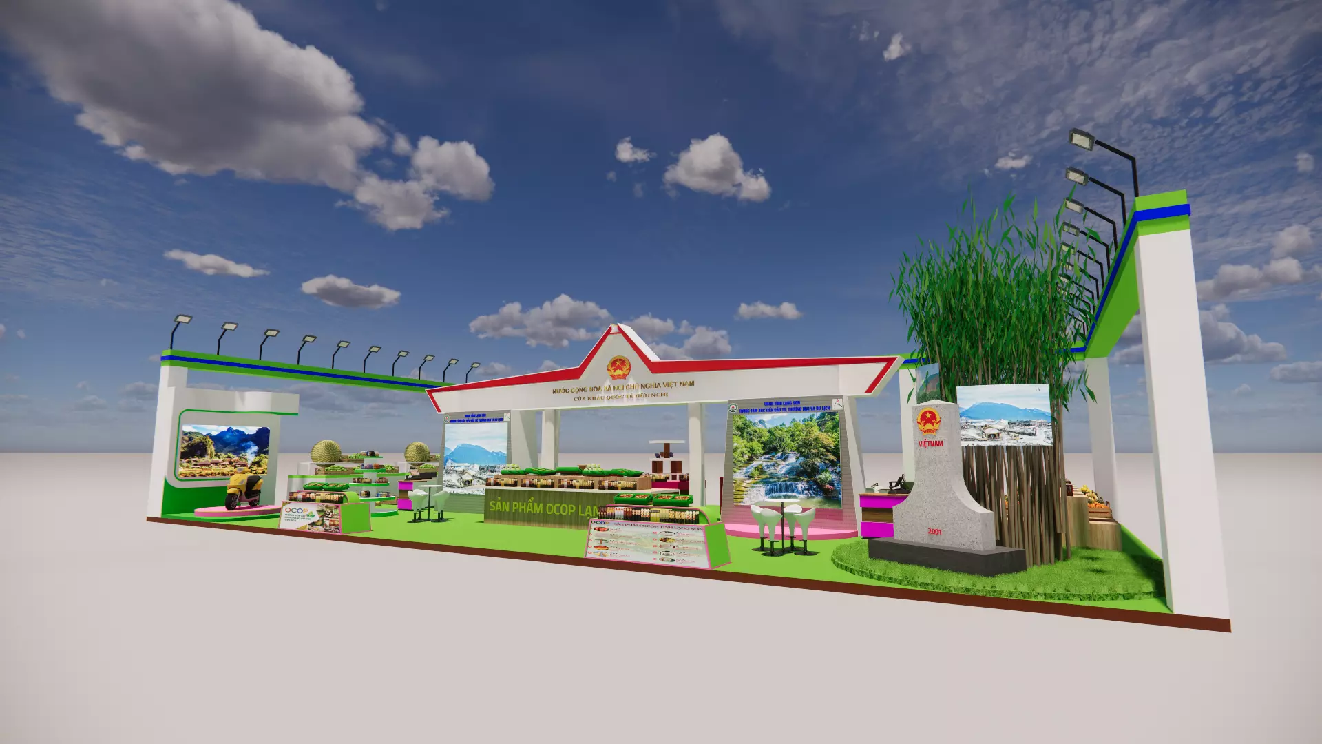 Product Expo Stage Design 3D Model 3D model_2