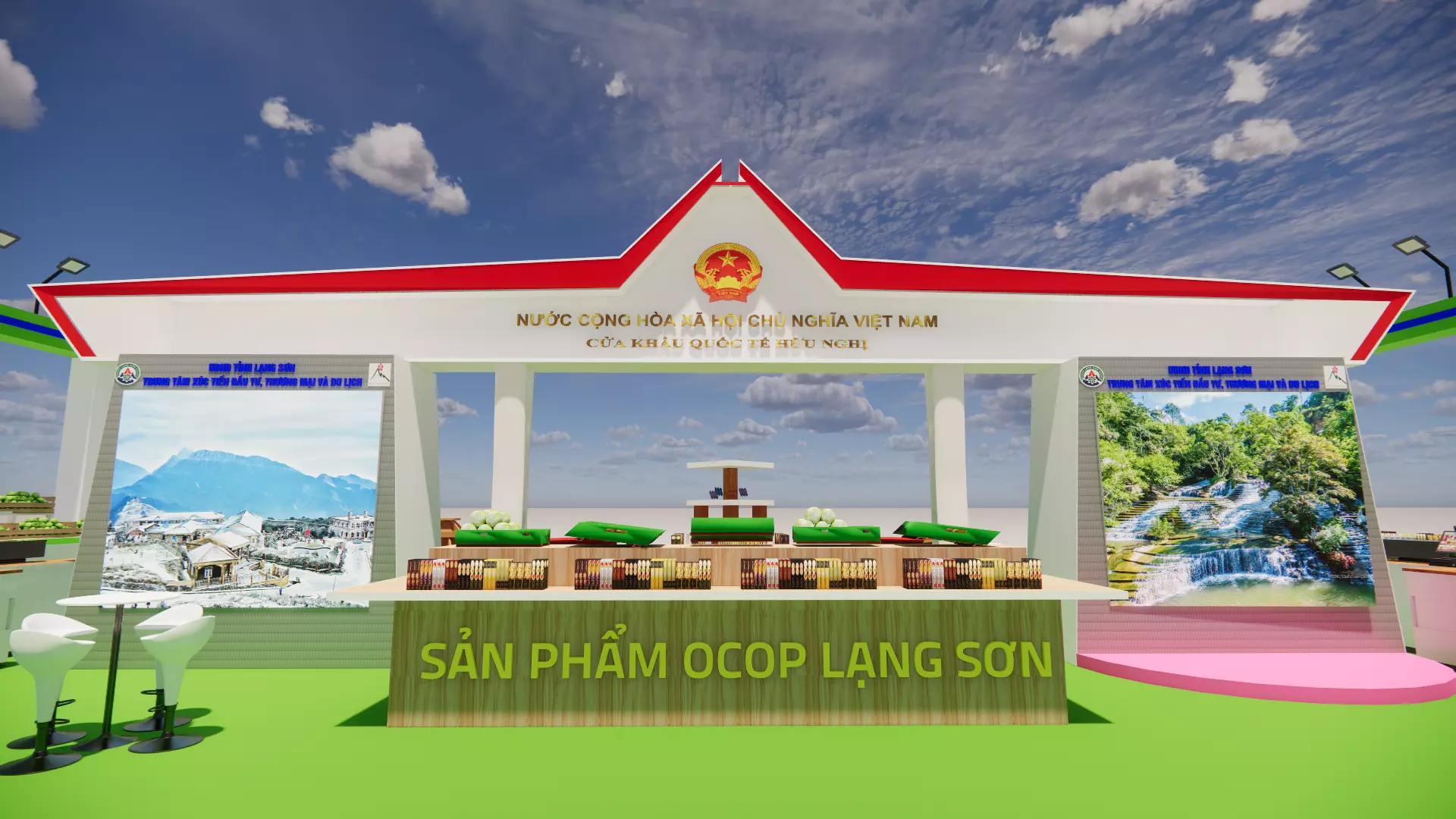 Product Expo Stage Design 3D Model 3D model_3