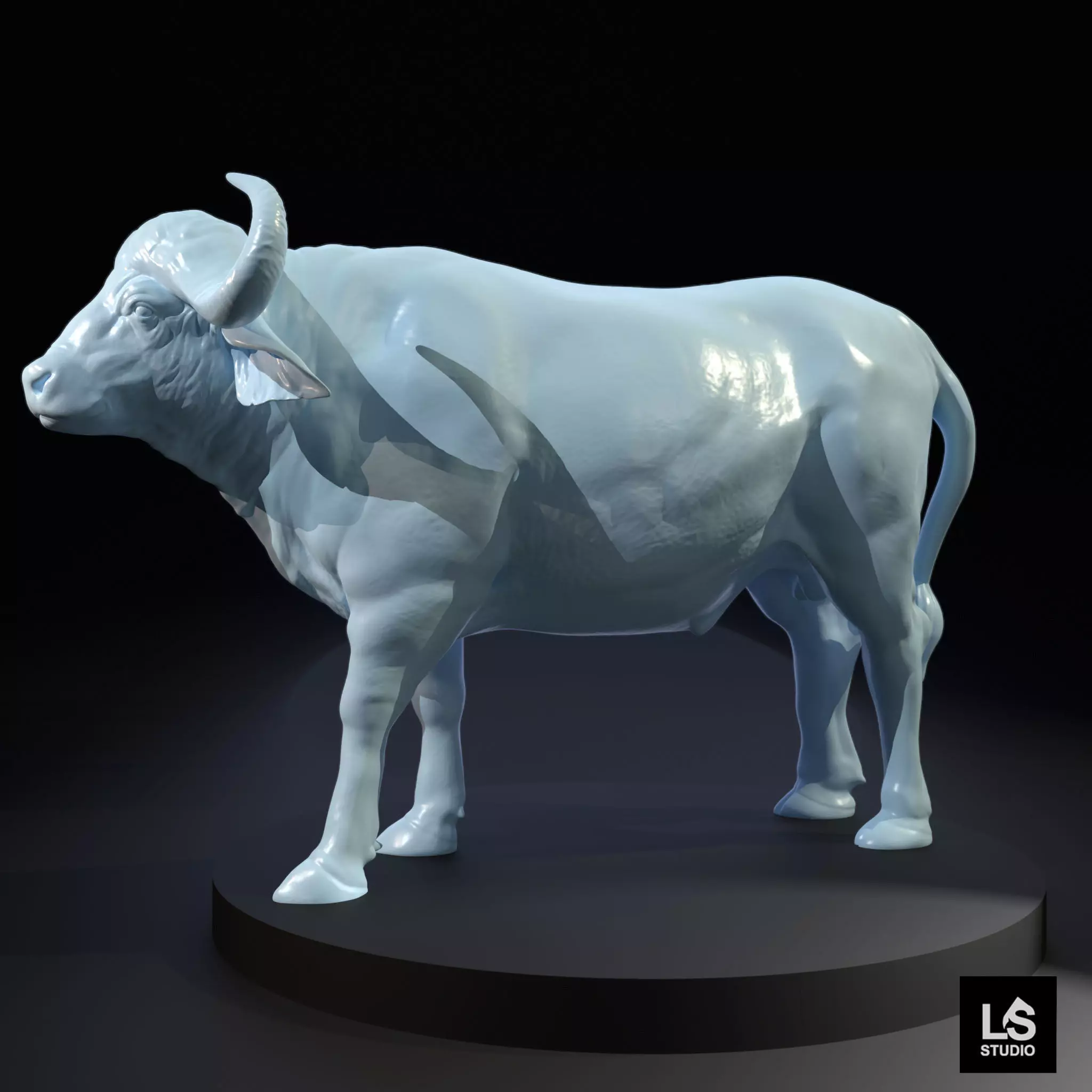 buffalo 3D print model_0