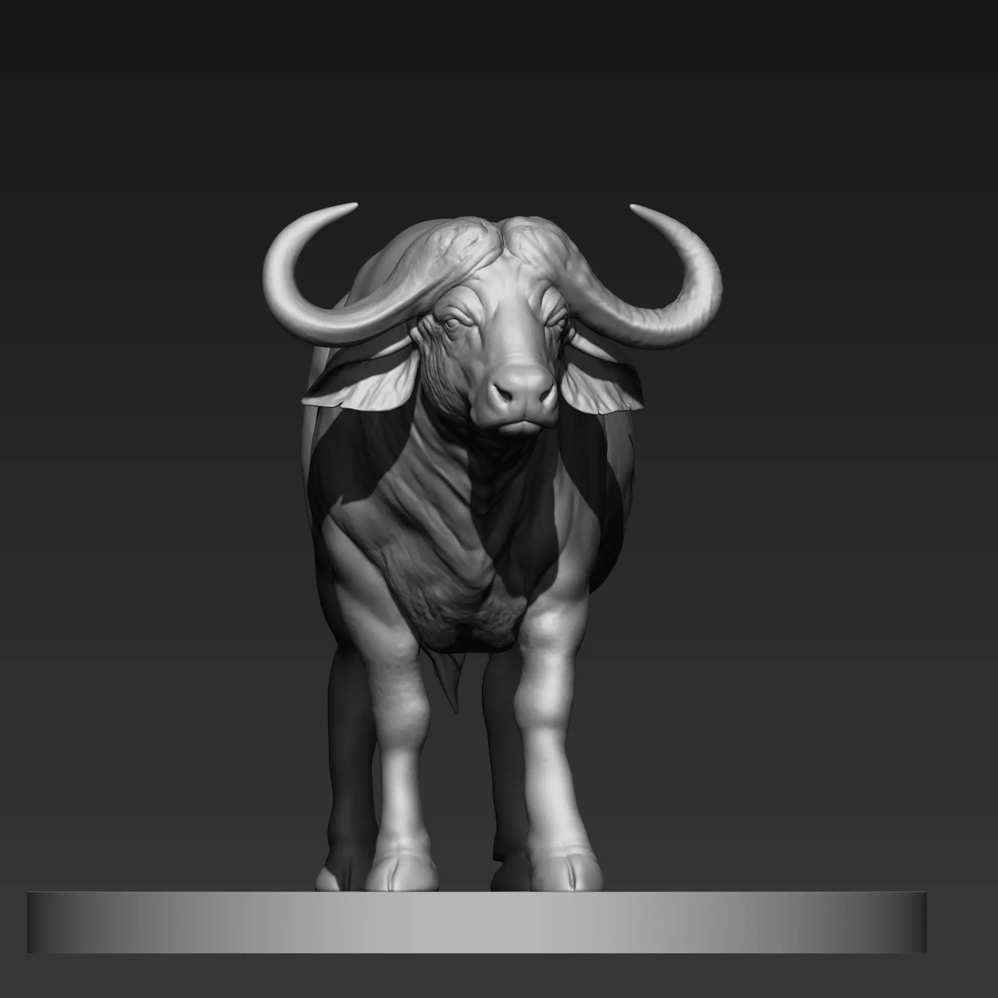 buffalo 3D print model_2