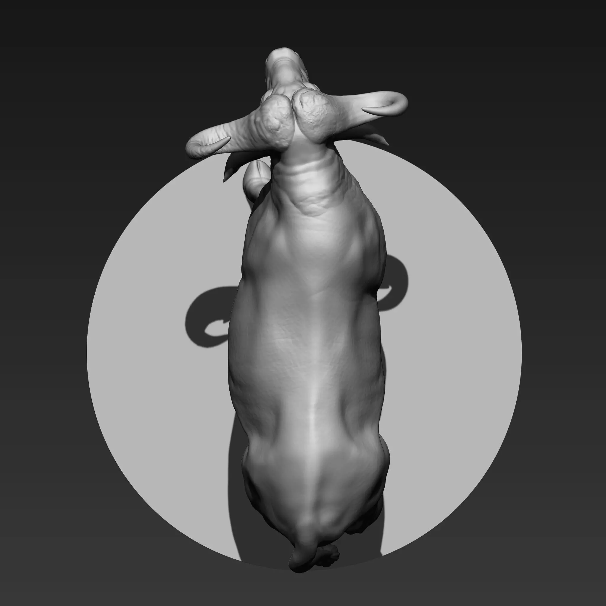 buffalo 3D print model_4