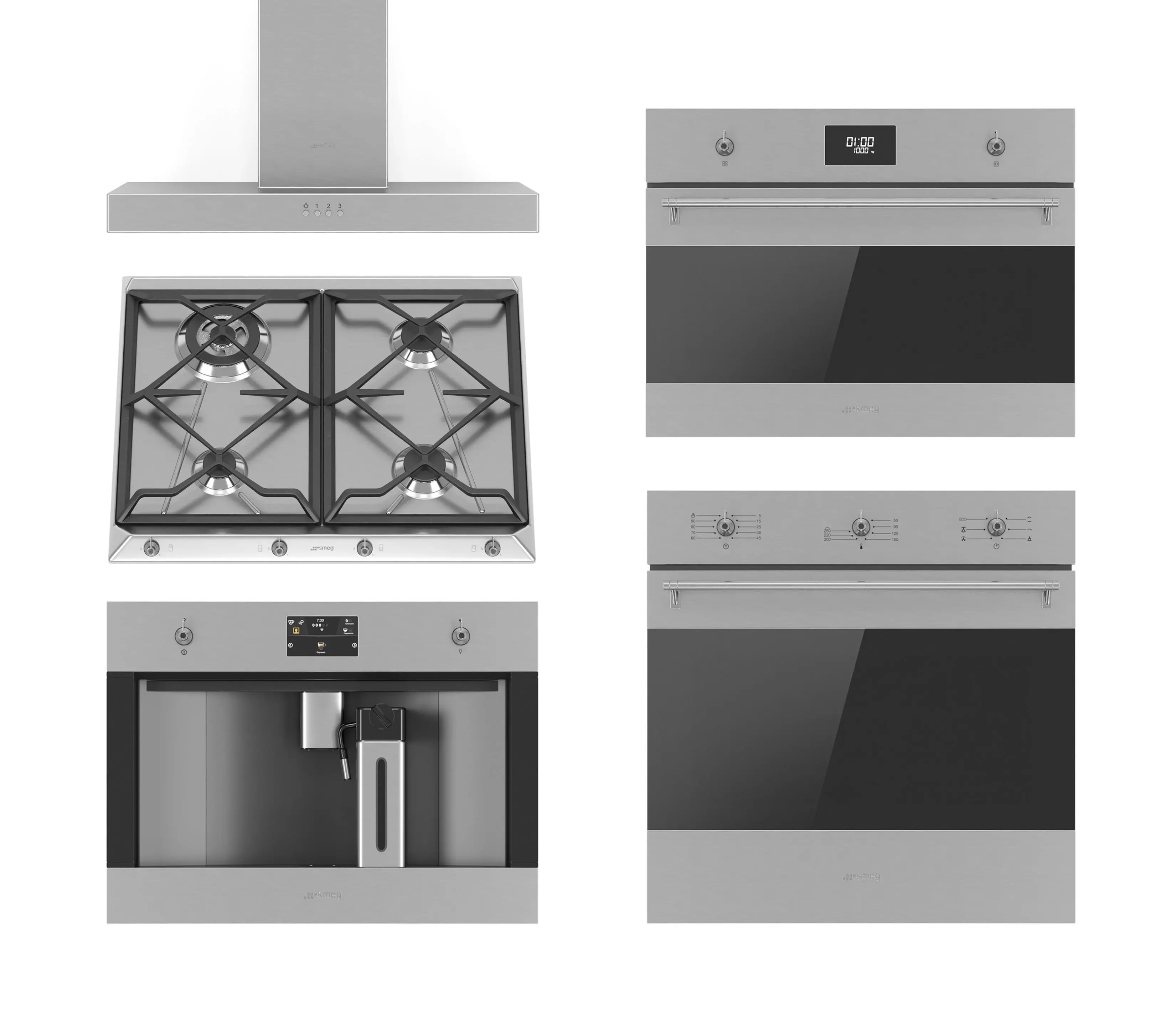 SMEG kitchen appliance collection 3D model