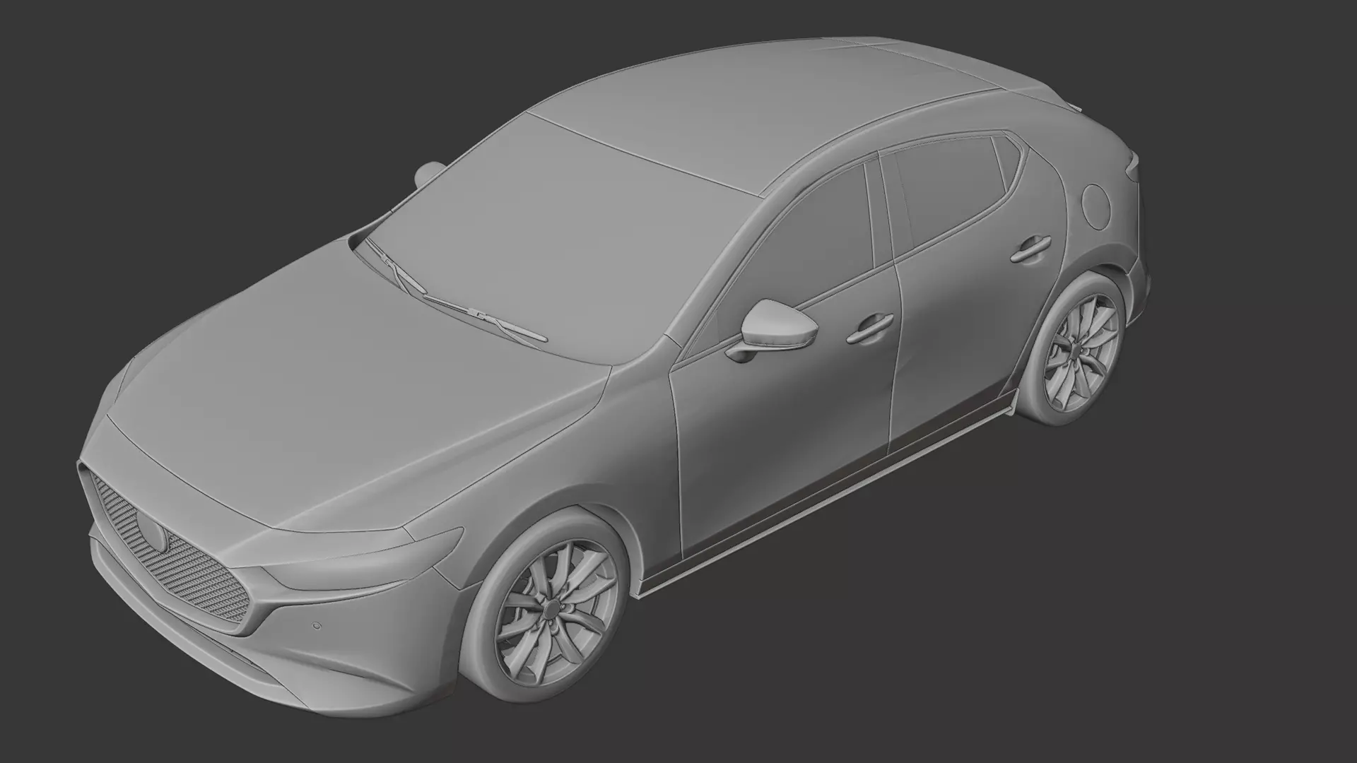 Mazda 3 Hatchback 3D print model_0