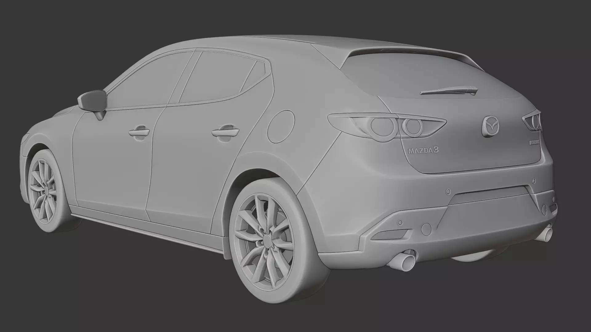 Mazda 3 Hatchback 3D print model_2