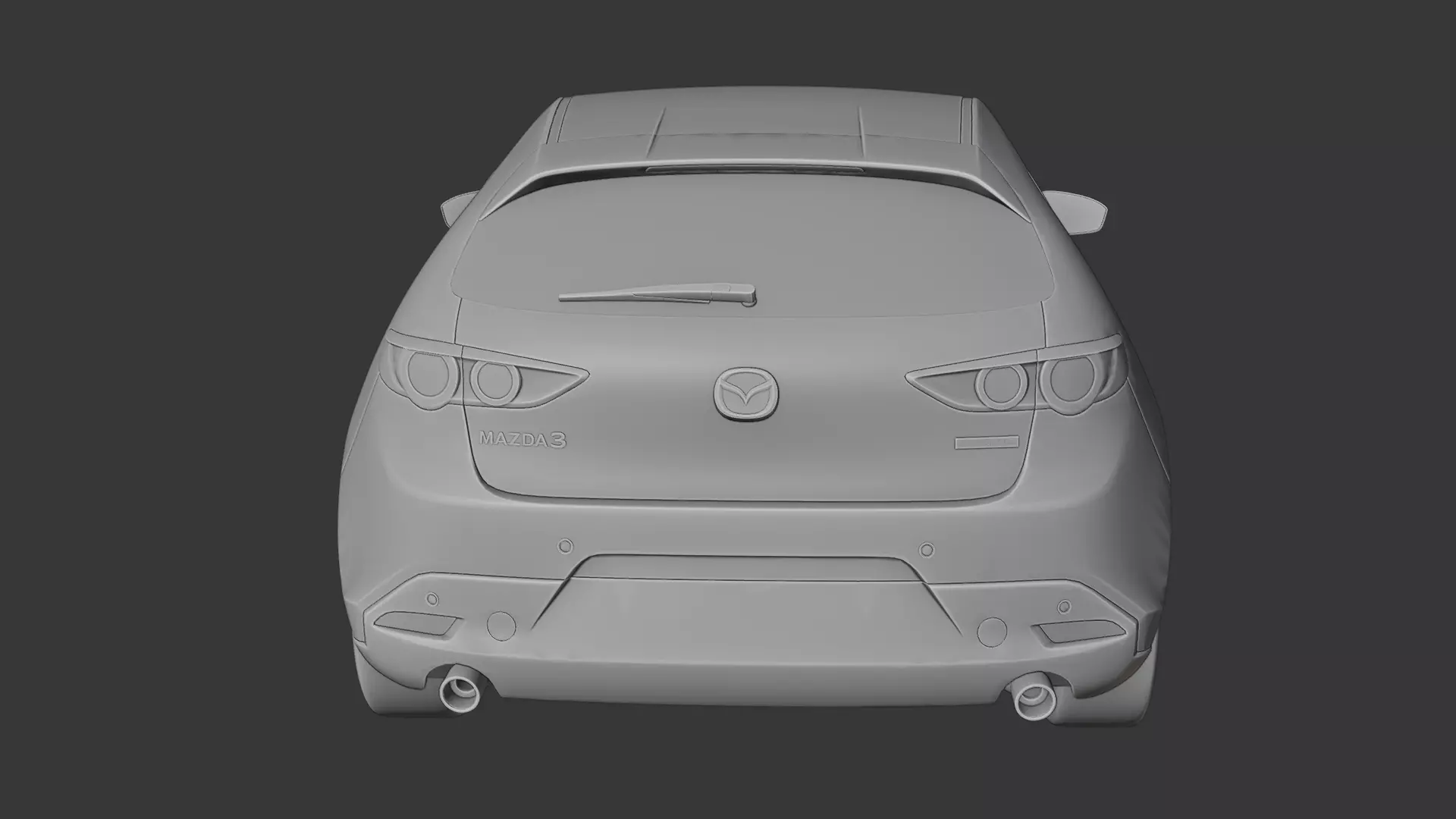 Mazda 3 Hatchback 3D print model_3