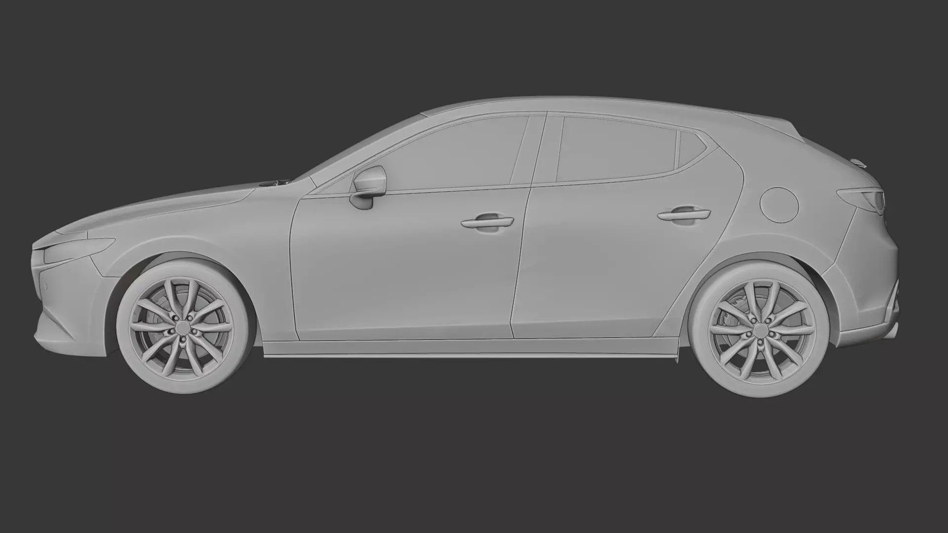 Mazda 3 Hatchback 3D print model_1