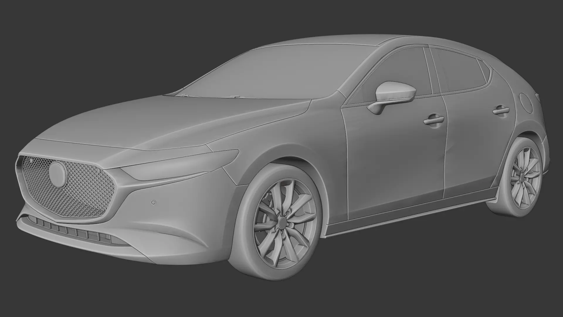 Mazda 3 Hatchback 3D print model_7