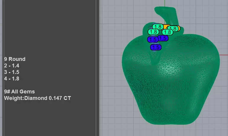 Charming Apple Pendant Necklace 3D print model