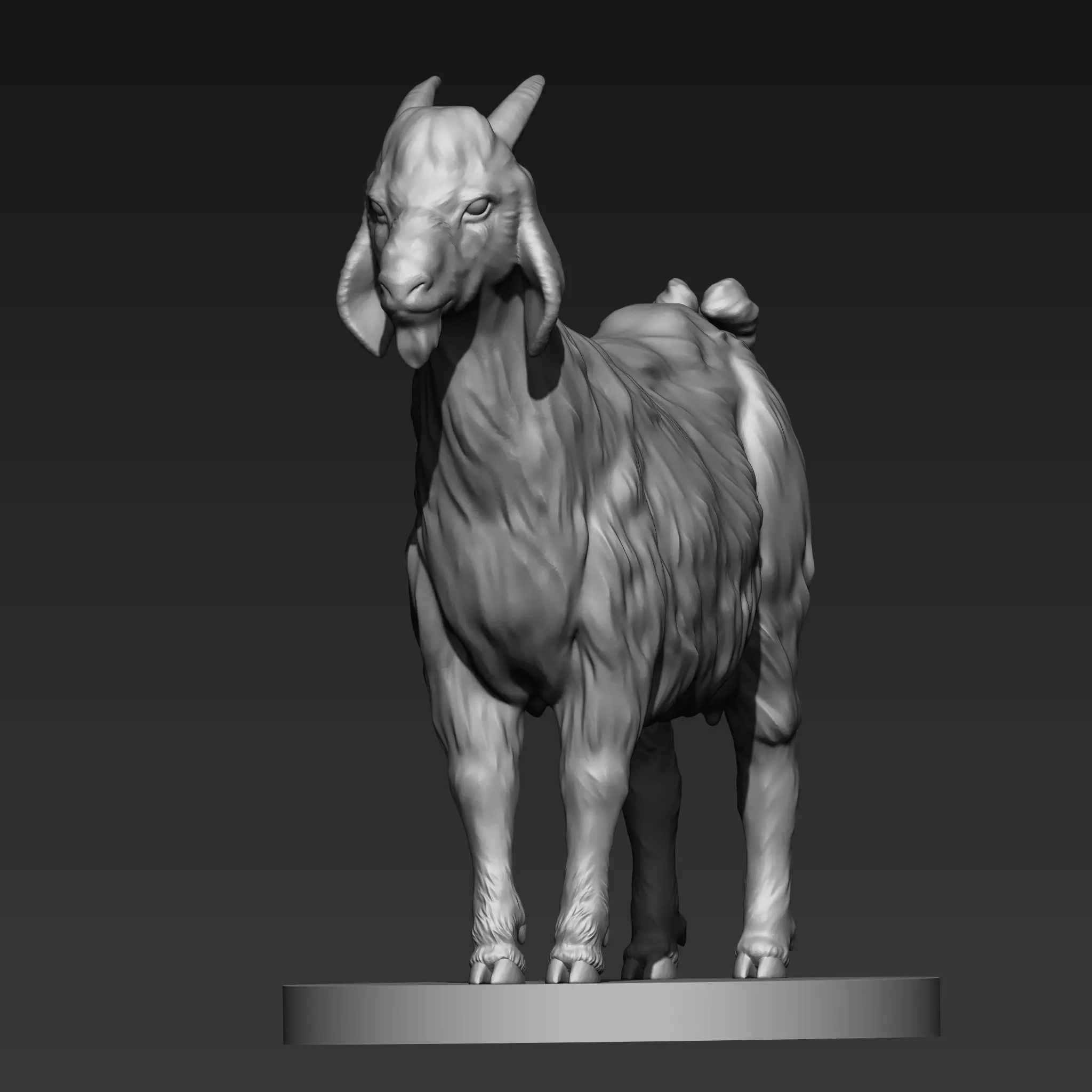 goat 3d model 3D print model_1