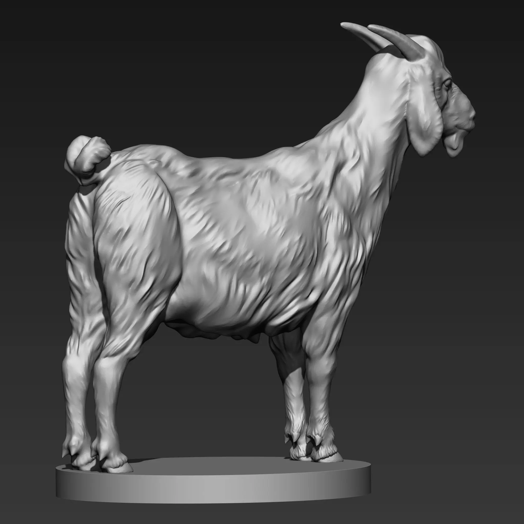 goat 3d model 3D print model_3