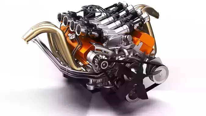 Chevrolet Camaro Z28 LS Custom V8 Low-poly 3D model