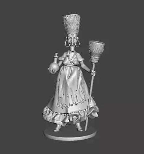 RUE BROCA WITCH LA SORCIERE FIGURE SCULPTURE STATUE ORNAMENT ART