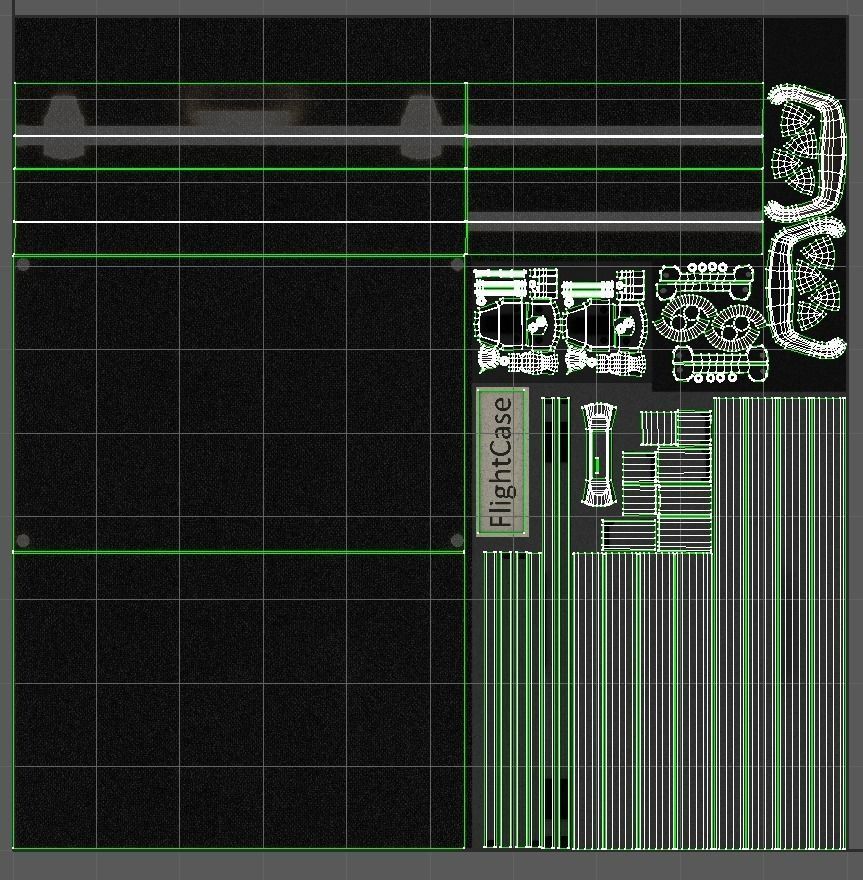 Flight case 3D model_4