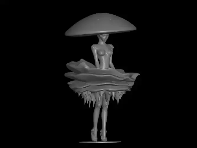 decorative mushroom girl