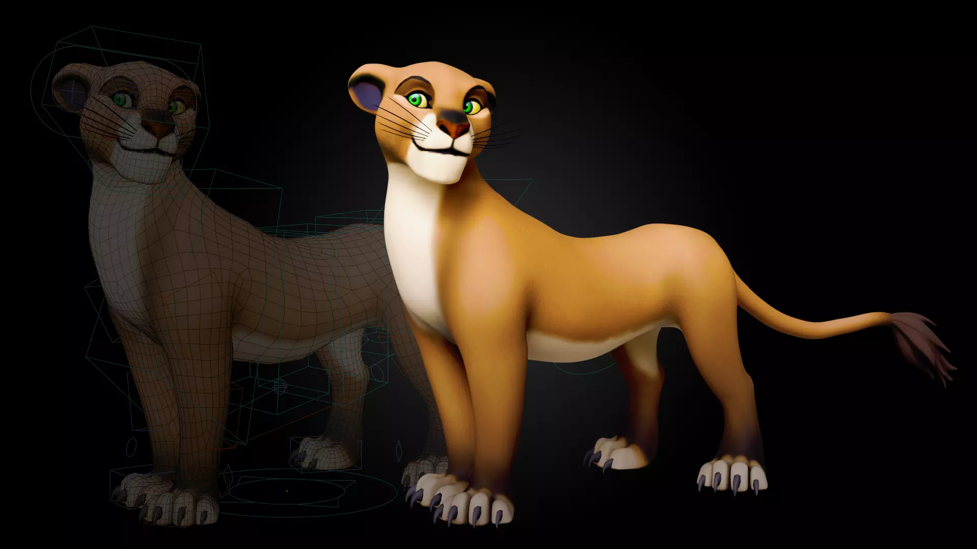 Lion Pride Pack - Stylized and Rigged 3D Characters Low-poly 3D model_18