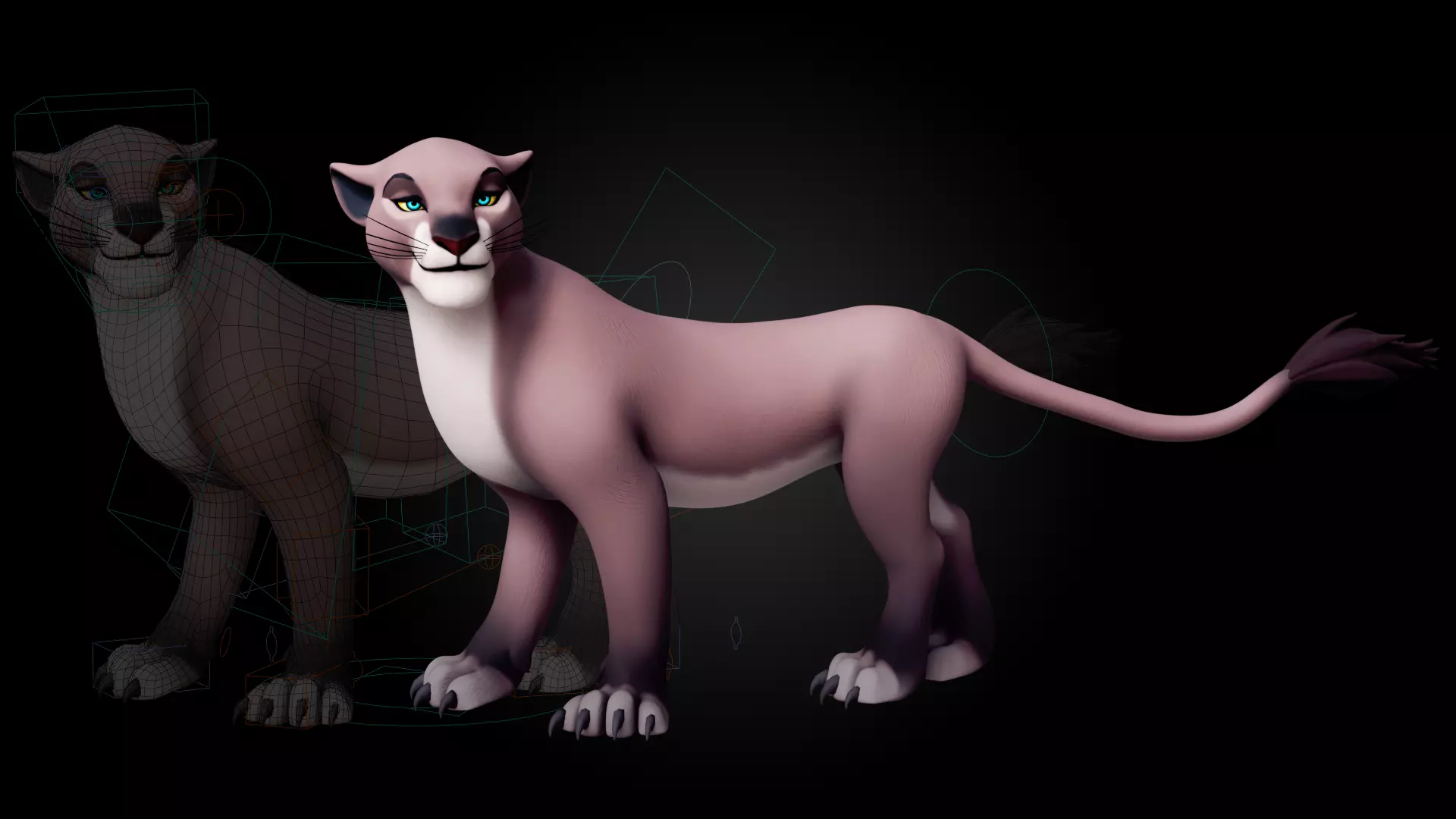 Lion Pride Pack - Stylized and Rigged 3D Characters Low-poly 3D model_14