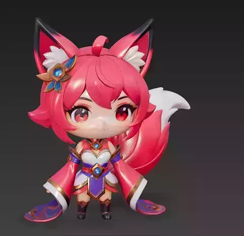 Adorable Q-version Daji 3D Model
