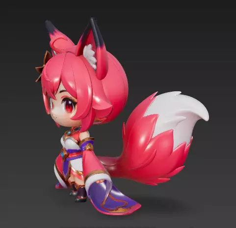 Adorable Q-version Daji 3D Model 3D model_1