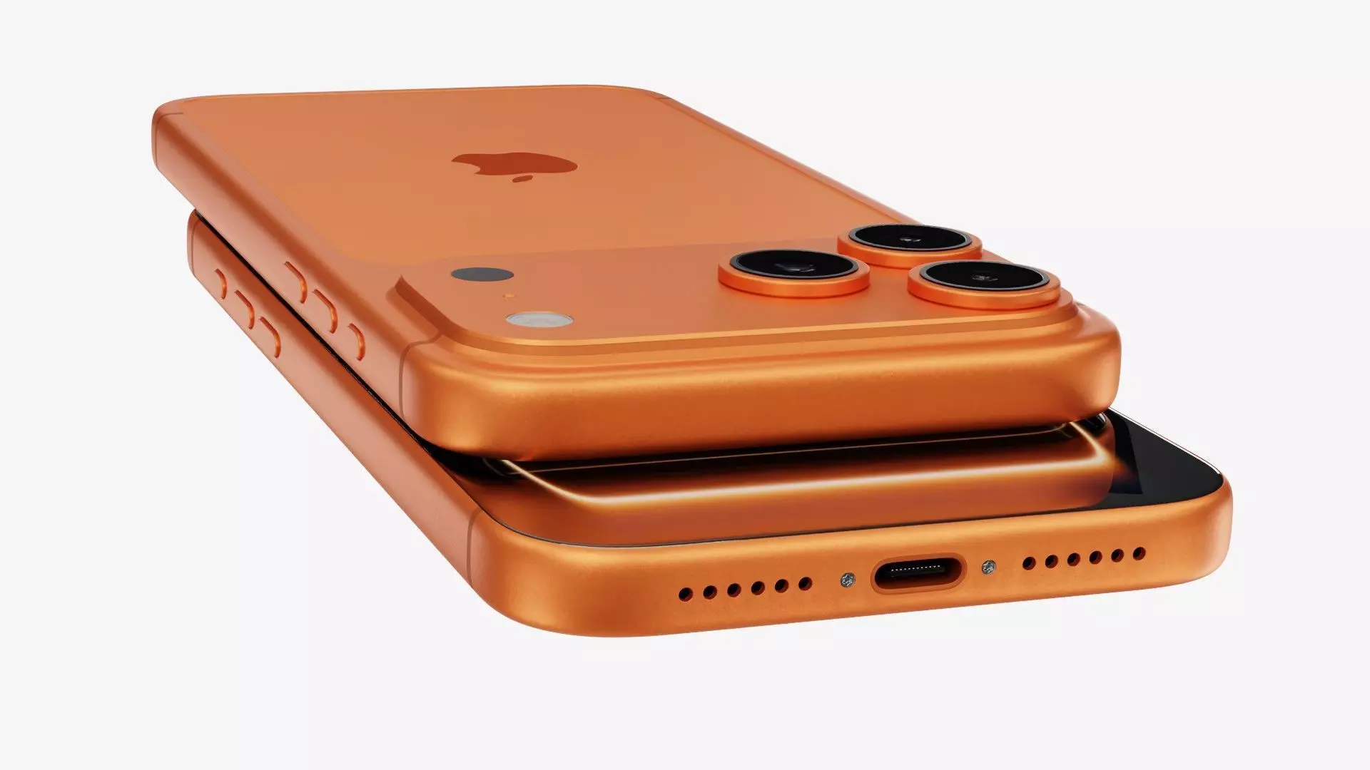 Apple iPhone 17 Pro Max Cosmic Orange 3D model_8