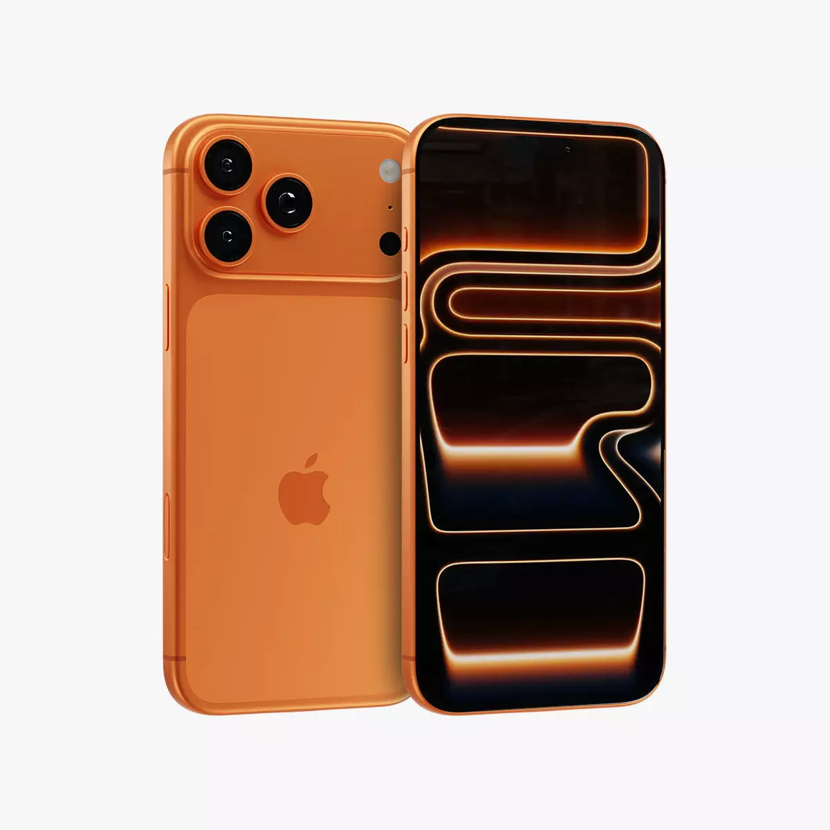 Apple iPhone 17 Pro Max Cosmic Orange 3D model_0
