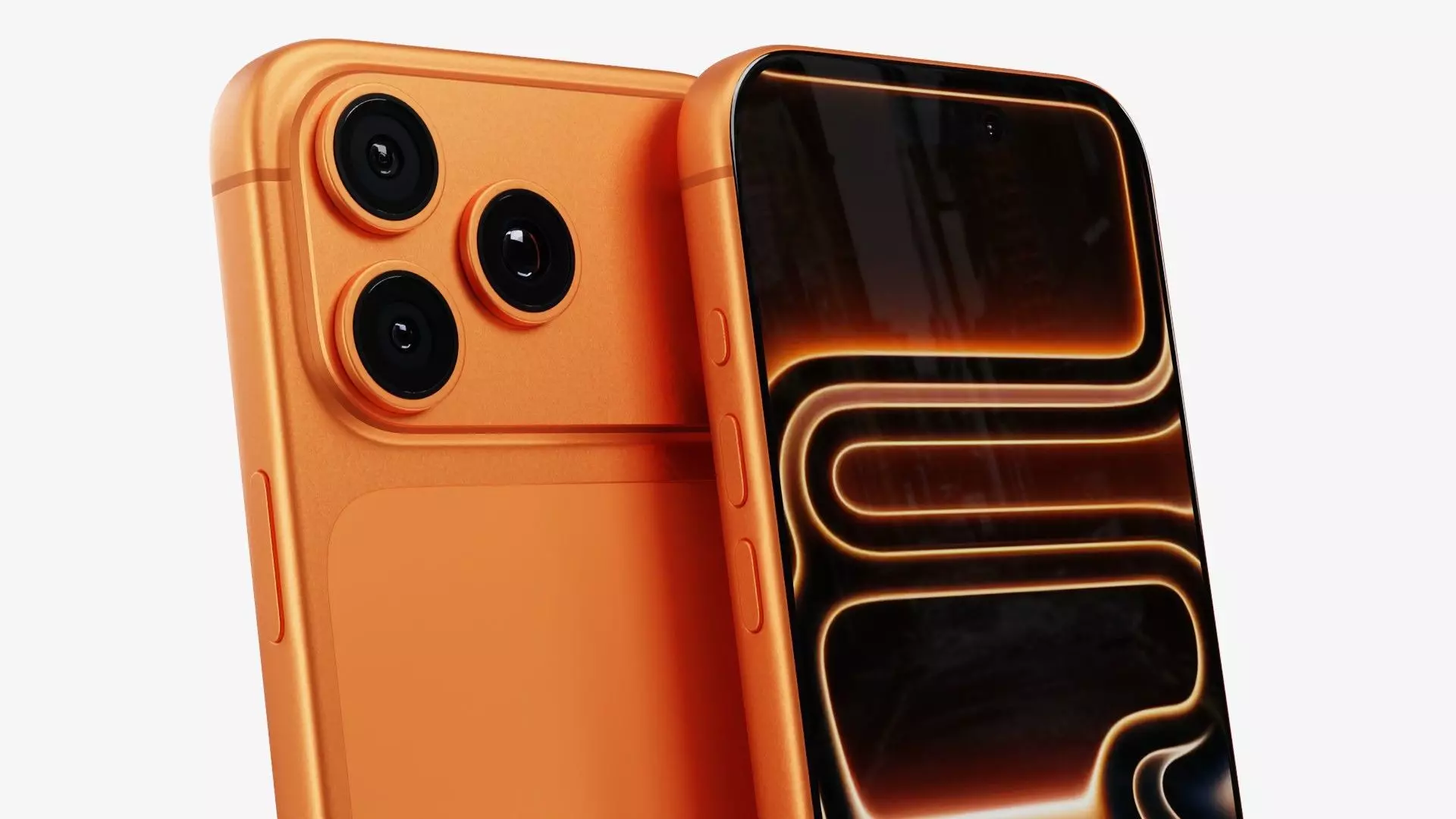 Apple iPhone 17 Pro Max Cosmic Orange 3D model_3