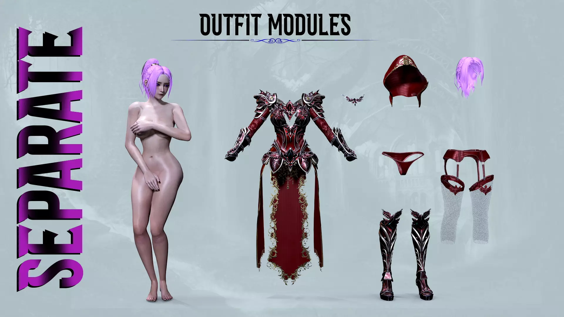 Queen Misa Ultra Edition Low-poly 3D model_8