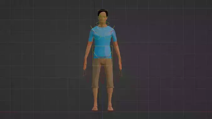 3D Man Model Realistic Male Character