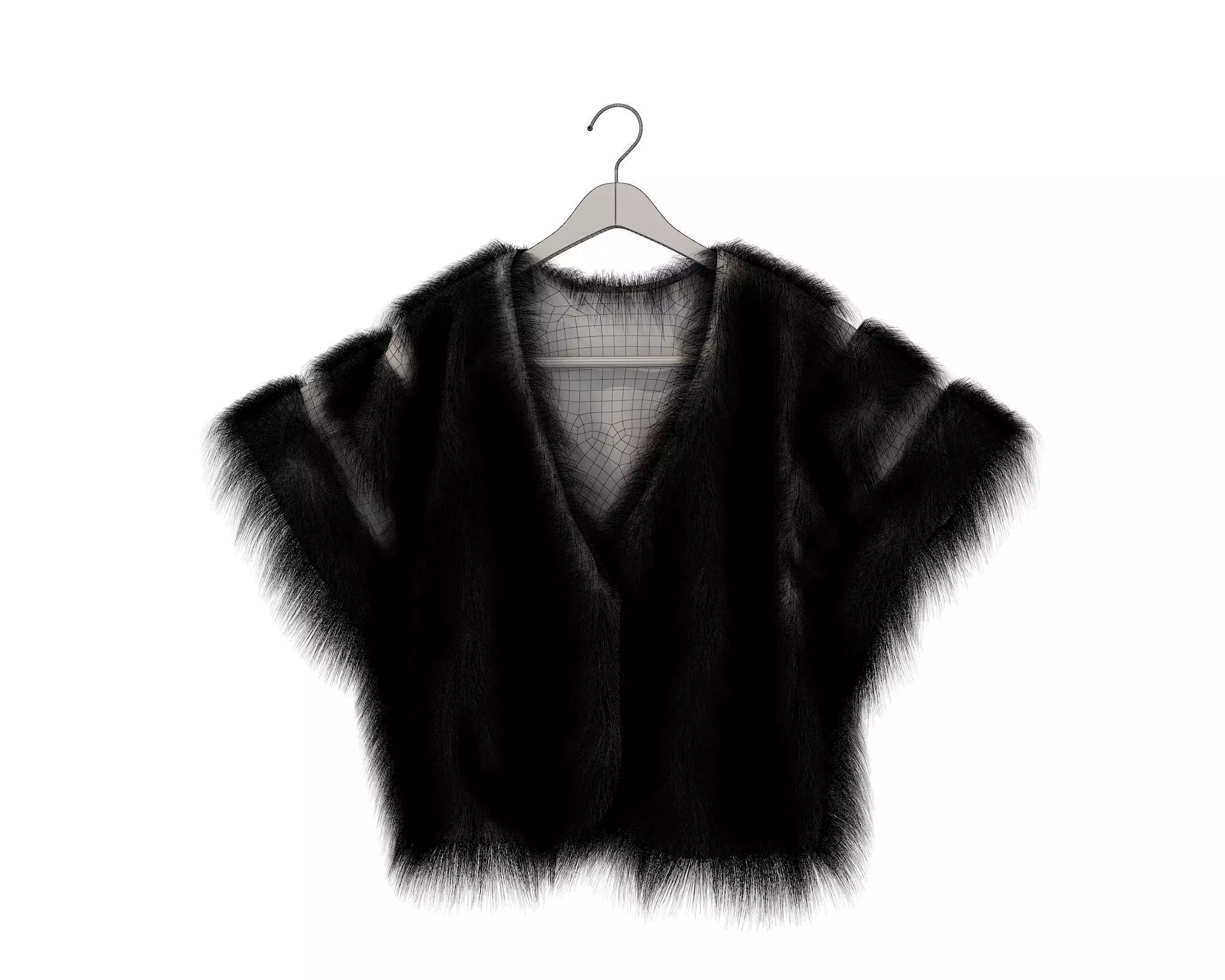 Coat on Hanger 2 3D model_14