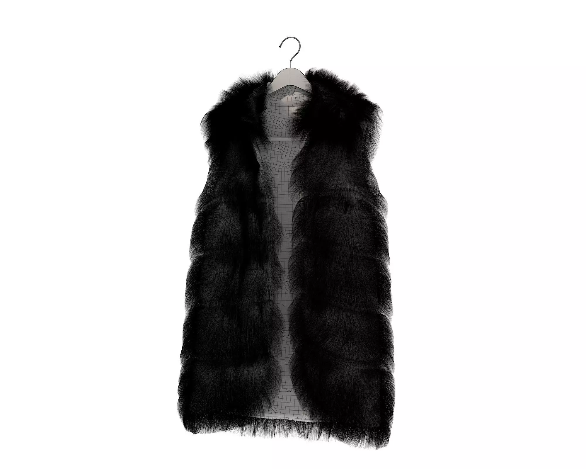 Coat on Hanger 2 3D model_15