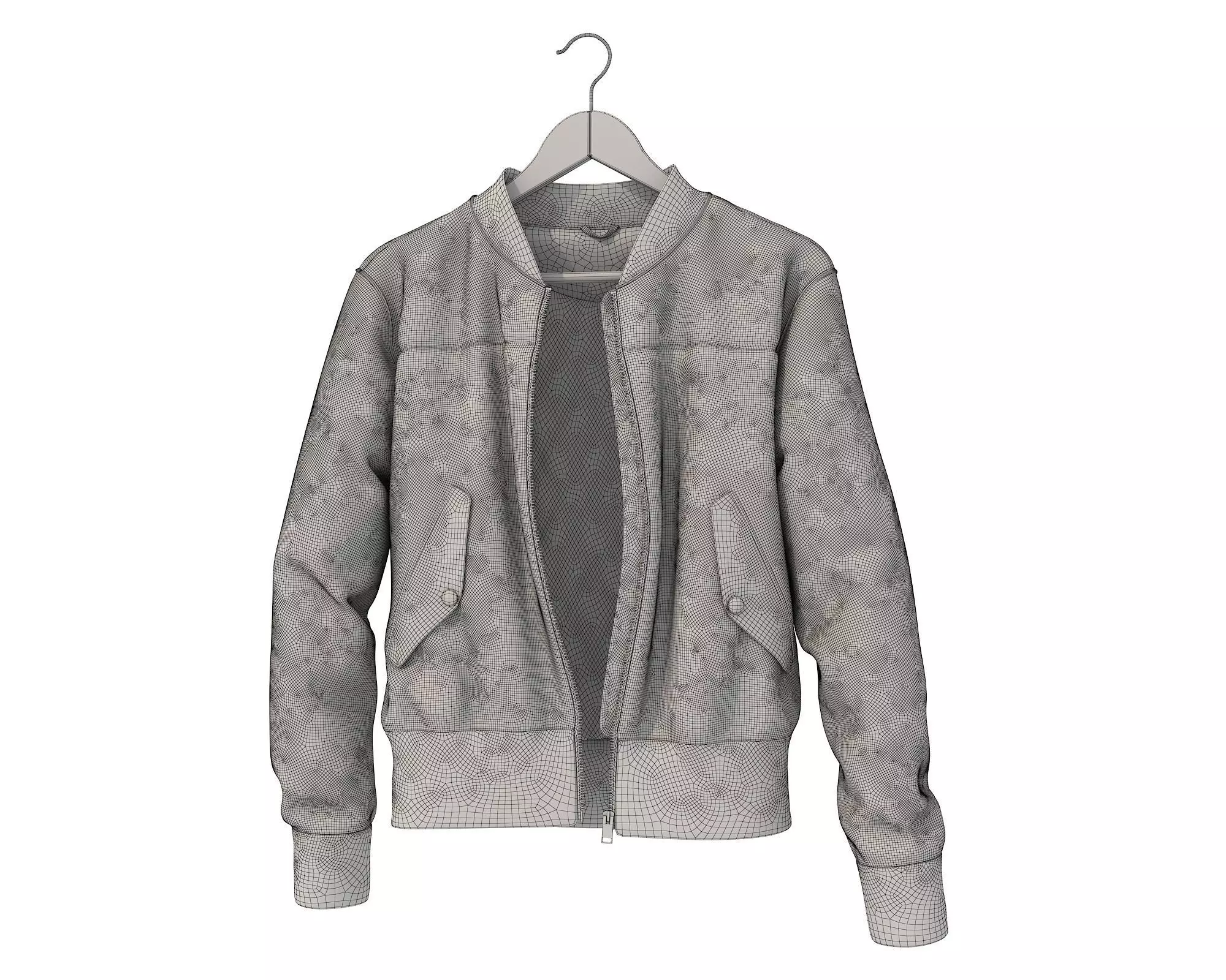 Coat on Hanger 2 3D model_17