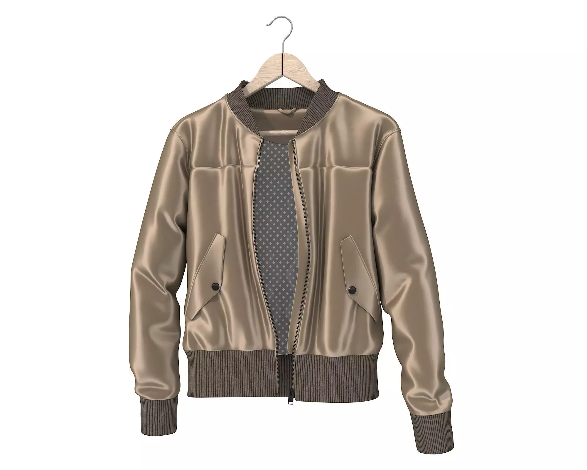 Coat on Hanger 2 3D model_1