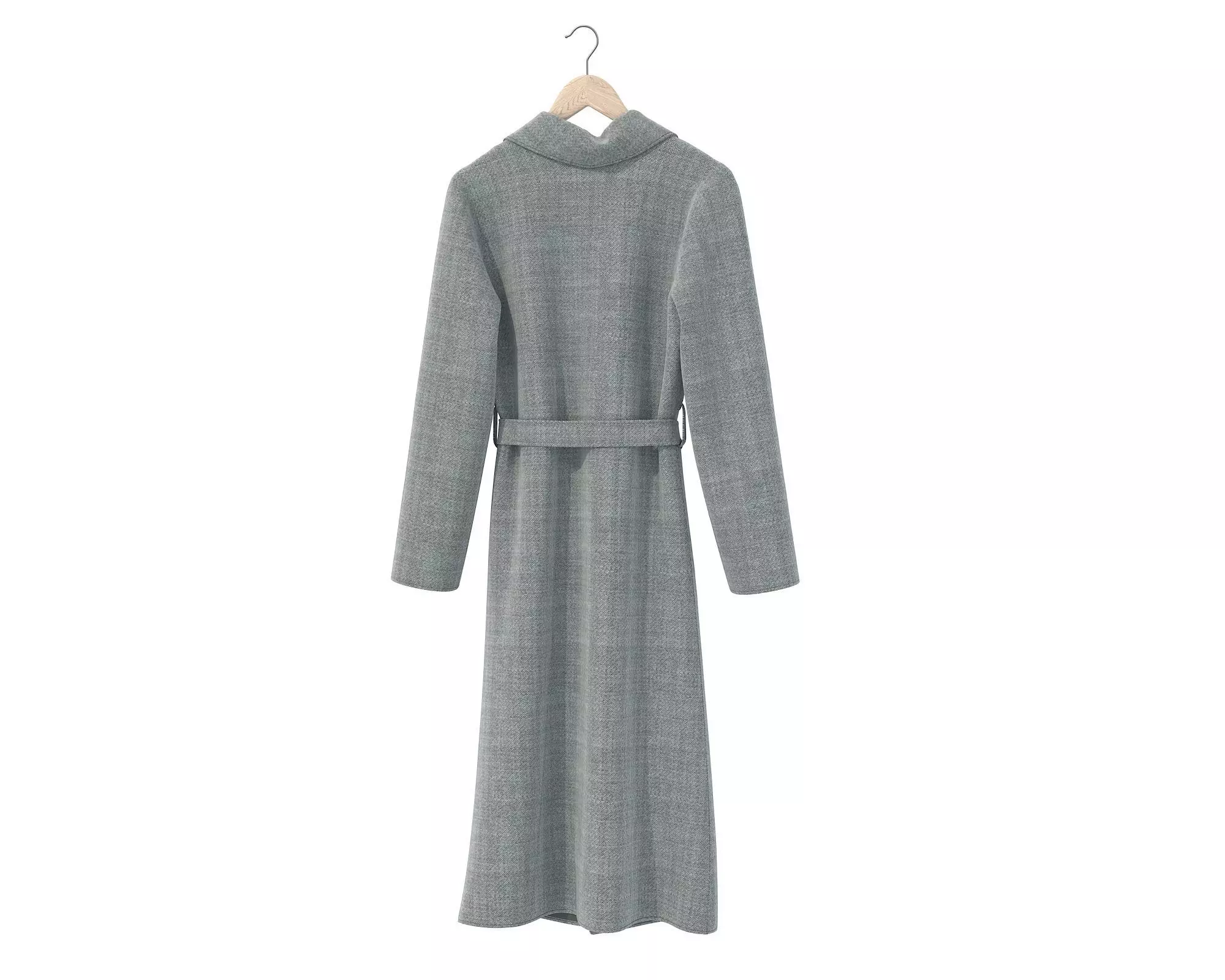 Coat on Hanger 2 3D model_11